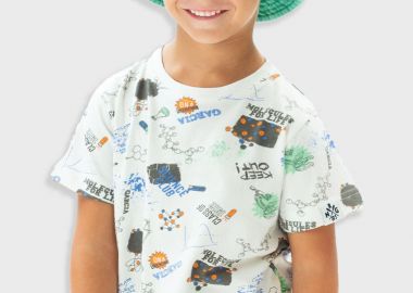 Εμπριμέ μπλούζα για αγόρι 12-225136-5 - energiers - 