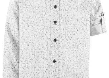 Εμπριμέ πουκάμισο - Λευκό 43-223091-4 - energiers - 