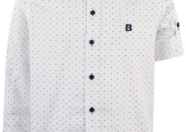 Εμπριμέ πουκάμισο - Λευκό 43-223092-4 - energiers - 