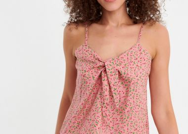 Εμπριμέ τοπ με φλοράλ τύπωμα - FUNKY BUDDHA - 