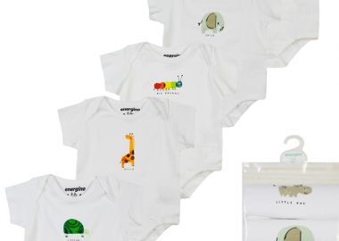 Energiers Φορμάκι ολόσωμο 5 τμχ UNISEX (02-15 μηνών) - Λευκό 11-100978-0 - energiers - 