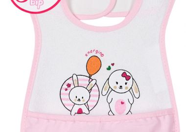 Energiers μουσική σαλιάρα για κορίτσι (one size) - Ροζ 14-123506-0 - energiers - 