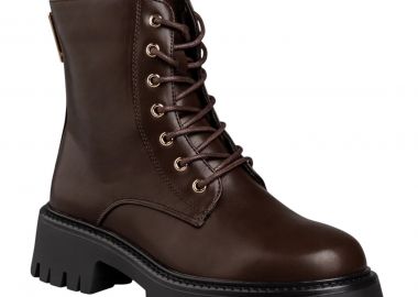 Envie Shoes Γυναικεία Mποτάκια Αρβυλάκια COMBAT BOOTS E23-22047-28 Καφέ - Envie Shoes - 