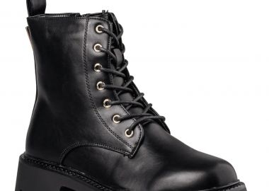 Envie Shoes Γυναικεία Mποτάκια Αρβυλάκια COMBAT BOOTS E23-22047-34 Μαύρο - Envie Shoes - 