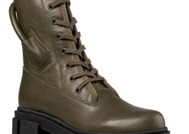 Envie Shoes Γυναικεία Μποτάκια Αρβυλάκια Ε02-14021-57 Χακί Δέρμα - Envie Shoes - 