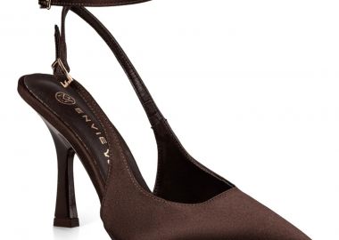 Envie Shoes Γυναικεία Παπούτσια Γόβες POINTY STILETTO PUMPS E02-22081-28 Καφέ Σατέν - Envie Shoes - 