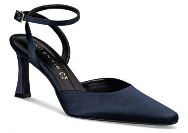 Envie Shoes Γυναικεία Παπούτσια Γόβες SLINGBACK PUMPS E02-22233-38 Μπλέ Σατέν - Envie Shoes - 
