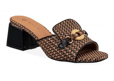 Envie Shoes Γυναικεία Παπούτσια Παντόφλες Mules E37-21110-34 Μαύρο - Envie Shoes - 