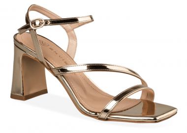 Envie Shoes Γυναικεία Παπούτσια Πέδιλα E02-21781-59 Χρυσό - Envie Shoes - 