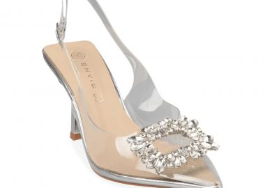 Envie Shoes Γυναικείες Παπούτσια Γόβες E80-21487-21 Ασημί - Envie Shoes - 