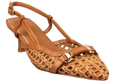 Envie Shoes Γυναικείες Παπούτσια Γόβες slingback E84-23414-26 Κάμελ - Envie Shoes - 