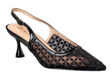 Envie Shoes Γυναικείες Παπούτσια Γόβες slingback E84-23426-34 Μαύρο - Envie Shoes - 