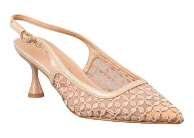 Envie Shoes Γυναικείες Παπούτσια Γόβες slingback E84-23426-36 Μπέζ - Envie Shoes - 