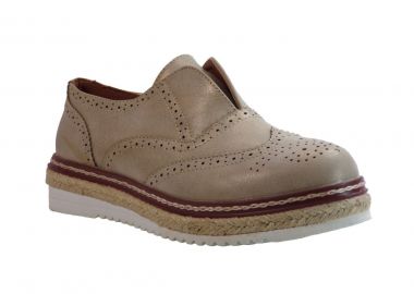 Envie shoes Oxford Γυναικεία Παπούτσια E42-05040 Χρυσό - Envie Shoes - 