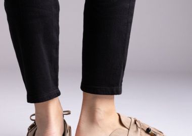 ERYNN Άνετα Clogs - LS-617 - Taupe Σουέτ - ERYNN - 