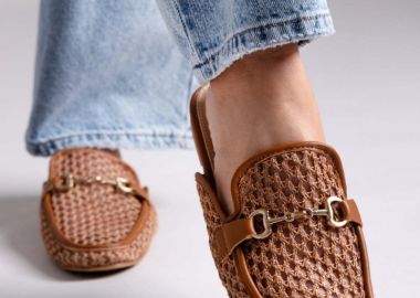 ERYNN Φλατ Mules με διαφάνεια - 333-289 - Camel - ERYNN - 