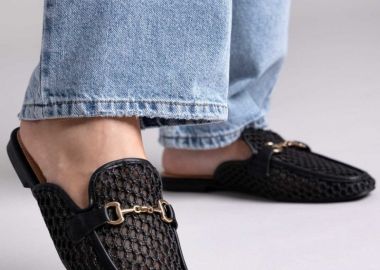ERYNN Φλατ Mules με διαφάνεια - 333-289 - Μαύρο - ERYNN - 