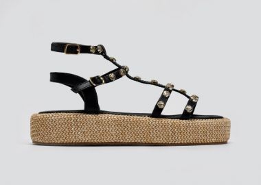 ERYNN Σανδάλια flatforms με τρουκς - 333-298 - Μαύρο - ERYNN - 