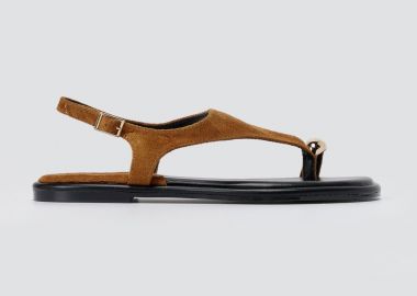 ERYNN Σανδάλια με μεταλλική λεπτομέρεια - GG-108 - Tan Suede - ERYNN - 