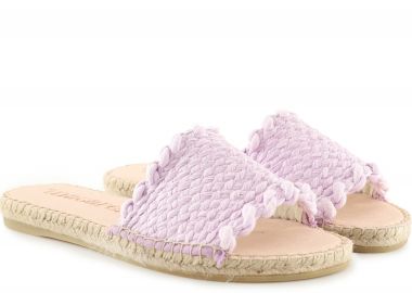 Εσπαντρίγες Macarena Εσπαντριγια Flat Playa 259 Rafia Tinte PLAYA259RA-LILA Γυναικείο - Macarena - 