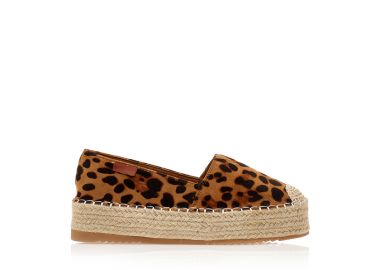Εσπαντρίγιες animal print σουέτ με λαστιχο και πλεκτό σχέδιο ΛΕΟΠΑΡ - Tsoukalas - 