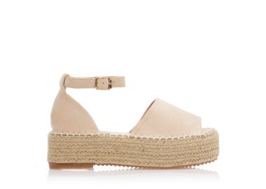 Εσπαντρίγιες flatforms μπεζ σουέτ ΜΠΕΖ - Tsoukalas - 
