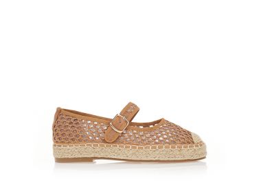 Eσπαντρίγιες κάμελ ψάθινες με μπαρέτα ΚΑΜΕΛ - Tsoukalas - 