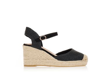 Εσπαντρίγιες μαύρες με μπαρέτα ΜΑΥΡΟ - Tsoukalas - 