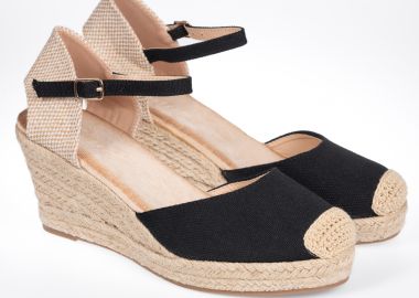 Εσπαντρίγιες με ιδιαίτερη υφή και μπαρέτα - Μαύρο - Issue - 