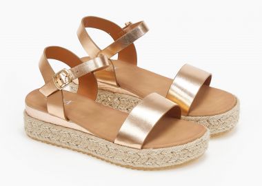 Εσπαντρίγιες με μπαρέτα και φάσα - Rose Gold - Issue - 