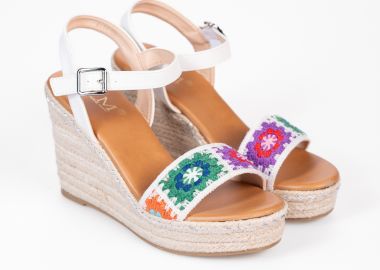 Εσπαντρίγιες με πλεκτό σχέδιο - Λευκό - Issue - 