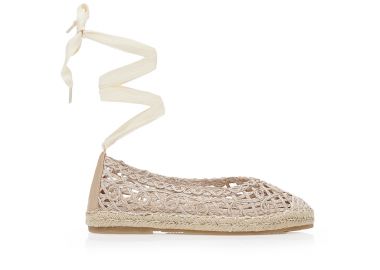 Εσπαντρίγιες με ψάθινο μοτίβο ΜΠΕΖ - Tsoukalas - 