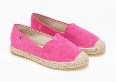 Εσπαντρίγιες με suede υφή - Φούξια - Issue - 
