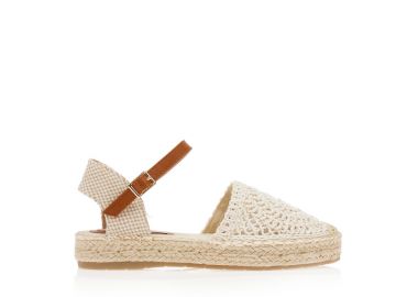 Εσπαντρίγιες μπεζ με ιδιαίτερη φάσα ΜΠΕΖ - Tsoukalas - 