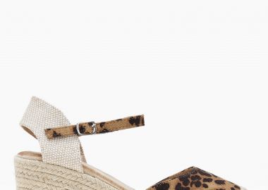 Εσπαντρίγιες πλατφόρμες εξώφτερνες με μπαρέτα - Λεοπάρ - Issue - 