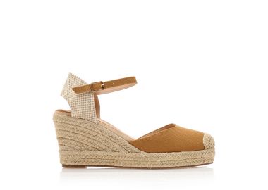 Εσπαντρίγιες πλατφόρμες κάμελ υφασμάτινες ΚΑΜΕΛ - Tsoukalas - 