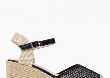 Εσπαντρίγιες πλατφόρμες με δίχτυ - Μαύρο - Issue - 