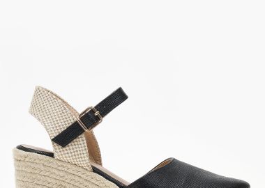 Εσπαντρίγιες πλατφόρμες με μπαρέτα - Μαύρο - Issue - 