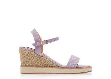 Εσπαντρίγιες πλατφόρμες μωβ σουέτ ΜΩΒ - Tsoukalas - 