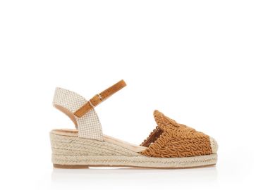 Εσπαντρίγιες πλατφόρμες ταμπά με ιδιαίτερη πλεκτή φάσα ΤΑΜΠΑ - Tsoukalas - 