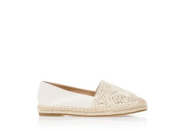 Εσπαντρίγιες σουέτ με πλεκτό σχέδιο ΜΠΕΖ - Tsoukalas - 