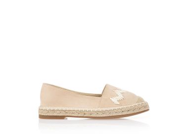 Εσπαντρίγιες σουέτ με ψάθινες λεπτομέρειες ΜΠΕΖ - Tsoukalas - 