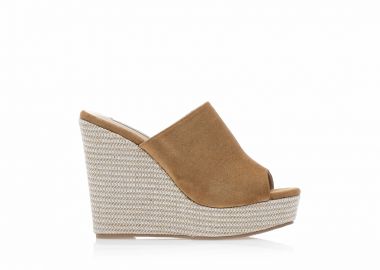Εσπαντρίγιες TSOUKALAS πλατφόρμες κάμελ σουέτ ΚΑΜΕΛ - Tsoukalas - 