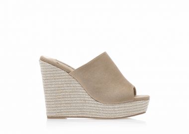 Εσπαντρίγιες TSOUKALAS πλατφόρμες πούρο σουέτ ΠΟΥΡΟ - Tsoukalas - 