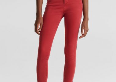 Esprit γυναικείο τζιν παντελόνι Skinny & Slim Fit (L32) - 020EE1B318 Κόκκινο - ESPRIT - 