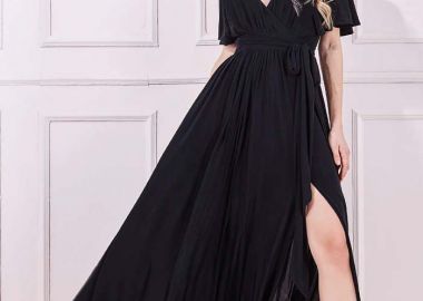 essential black maxi φόρεμα - PerfectDress.gr - 