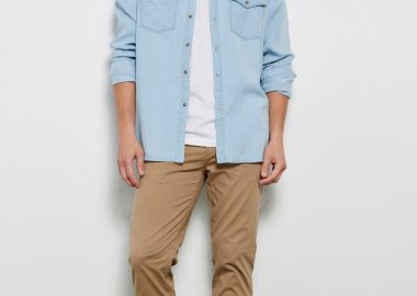 Essential comfort chino παντελόνι - FUNKY BUDDHA - 