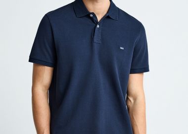 Essential μπλούζα πόλο από βαμβάκι - FUNKY BUDDHA - 