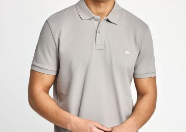 Essential μπλούζα πόλο από βαμβάκι - FUNKY BUDDHA - 