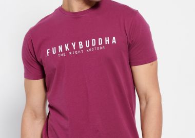 Essential t-shirt με branded τύπωμα - FUNKY BUDDHA - 